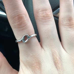 Size 6 James Avery “C”  Script Initial Ring